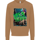 Life Is Better at 130 Bpm Dance Music DJ Mens Sweatshirt Jumper Caramel Latte