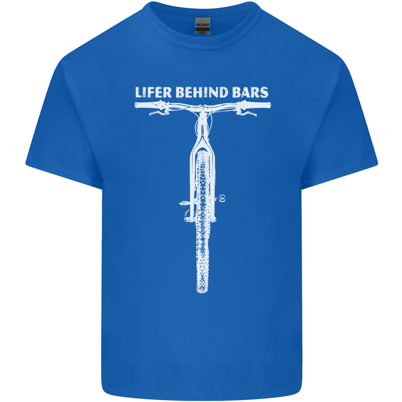 Lifer Behind Bars Cycling Cyclist Funny Mens Cotton T-Shirt Tee Top Royal Blue