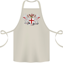 London Coat of Arms England St Georges Day Cotton Apron 100% Organic Natural