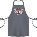 London Coat of Arms England St Georges Day Cotton Apron 100% Organic Steel