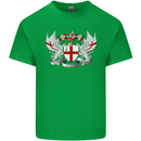 London Coat of Arms England St Georges Day Mens Cotton T-Shirt Tee Top Irish Green