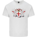 London Coat of Arms England St Georges Day Mens Cotton T-Shirt Tee Top White