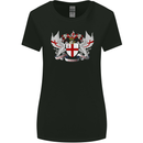 London Coat of Arms England St Georges Day Womens Wider Cut T-Shirt Black
