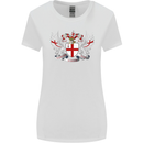 London Coat of Arms England St Georges Day Womens Wider Cut T-Shirt White