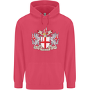London Coat of Arms St Georges Day England Childrens Kids Hoodie Heliconia