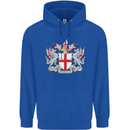 London Coat of Arms St Georges Day England Childrens Kids Hoodie Royal Blue