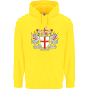 London Coat of Arms St Georges Day England Childrens Kids Hoodie Yellow