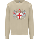 London Coat of Arms St Georges Day England Mens Sweatshirt Jumper Sand
