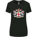 London Coat of Arms St Georges Day England Womens Wider Cut T-Shirt Black