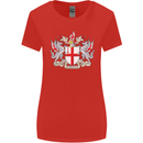 London Coat of Arms St Georges Day England Womens Wider Cut T-Shirt Red