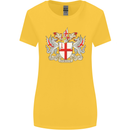 London Coat of Arms St Georges Day England Womens Wider Cut T-Shirt Yellow