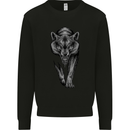 Lone Wolf Mens Sweatshirt Jumper Black