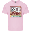 Looking at an Awesome Guitarist Guitar Mens Cotton T-Shirt Tee Top Light Pink