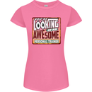 Looking at an Awesome Personal Trainer Womens Petite Cut T-Shirt Azalea