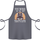 Lorry Driver You Work 9-5? Truck Funny Cotton Apron 100% Organic Steel
