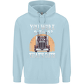 Lorry Driver You Work 9-5? Truck Funny Mens 80% Cotton Hoodie Light Blue