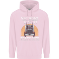 Lorry Driver You Work 9-5? Truck Funny Mens 80% Cotton Hoodie Light Pink