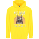 Lorry Driver You Work 9-5? Truck Funny Mens 80% Cotton Hoodie Yellow