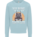 Lorry Driver You Work 9-5? Truck Funny Mens Sweatshirt Jumper Light Blue