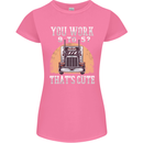 Lorry Driver You Work 9-5? Truck Funny Womens Petite Cut T-Shirt Azalea