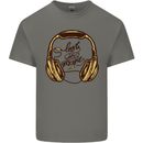 Lost in Music DJ DJing Headphones Dance Mens Cotton T-Shirt Tee Top Charcoal