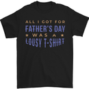 Lousy Father's Day Funny Dad Daddy Papa Mens T-Shirt Cotton Gildan Black