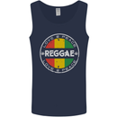 Love Peace Reggae Music Mens Vest Tank Top Navy Blue