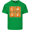 Love Periodic Table Chemistry Geek Funny Mens Cotton T-Shirt Tee Top Irish Green