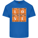 Love Periodic Table Chemistry Geek Funny Mens Cotton T-Shirt Tee Top Royal Blue