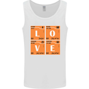 Love Periodic Table Chemistry Geek Funny Mens Vest Tank Top White