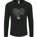 Love Tree Heart Aborist Ecology Environment Mens Long Sleeve T-Shirt Black