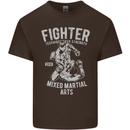 MMA Fighter MMA Mixed Martial Arts Gym Mens Cotton T-Shirt Tee Top Dark Chocolate