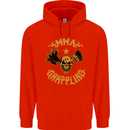 MMA Grappling Mixed Martial Arts UFC Mens 80% Cotton Hoodie Bright Red
