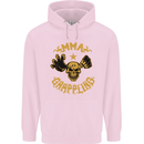 MMA Grappling Mixed Martial Arts UFC Mens 80% Cotton Hoodie Light Pink