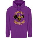 MMA Grappling Mixed Martial Arts UFC Mens 80% Cotton Hoodie Purple