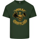 MMA Grappling Mixed Martial Arts UFC Mens Cotton T-Shirt Tee Top Forest Green