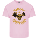 MMA Grappling Mixed Martial Arts UFC Mens Cotton T-Shirt Tee Top Light Pink