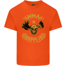 MMA Grappling Mixed Martial Arts UFC Mens Cotton T-Shirt Tee Top Orange