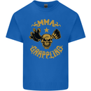 MMA Grappling Mixed Martial Arts UFC Mens Cotton T-Shirt Tee Top Royal Blue