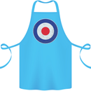 MOD Logo Scooter Biker RAF Royal Air Force Cotton Apron 100% Organic Turquoise