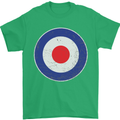MOD Logo Scooter Biker RAF Royal Air Force Mens T-Shirt Cotton Gildan Irish Green