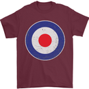 MOD Logo Scooter Biker RAF Royal Air Force Mens T-Shirt Cotton Gildan Maroon