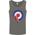 MOD Scooter Motorcycle Motorbike Mens Vest Tank Top Charcoal