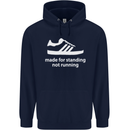 Made for Standing Not Walking Hooligan Mens 80% Cotton Hoodie Navy Blue