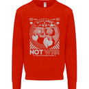 Make Love Not War World Peace Anti Mens Sweatshirt Jumper Bright Red