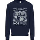 Make Love Not War World Peace Anti Mens Sweatshirt Jumper Navy Blue