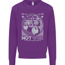 Make Love Not War World Peace Anti Mens Sweatshirt Jumper Purple