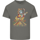 Mariachi Sugar Skull Day of the Dead Guitar Mens Cotton T-Shirt Tee Top Charcoal