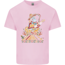 Mariachi Sugar Skull Day of the Dead Guitar Mens Cotton T-Shirt Tee Top Light Pink