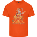 Mariachi Sugar Skull Day of the Dead Guitar Mens Cotton T-Shirt Tee Top Orange
